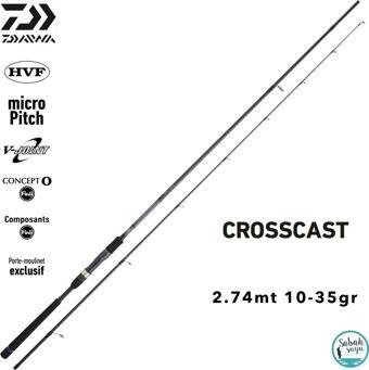 Daiwa Crosscast CF 2.74mt 10-35gr (2P) Spin Kamış