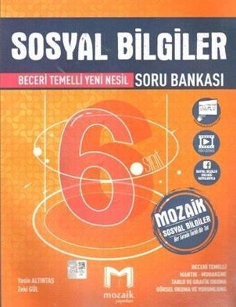 6. Sınıf Sosyal Bilgiler Soru Bankası - Kolektif  - Mozaik - Ders Kitapları