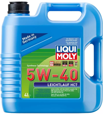 Leichtlauf HC7 5W-40 Motor Yağı (4 Litre) Yeni Üretim Tarihli