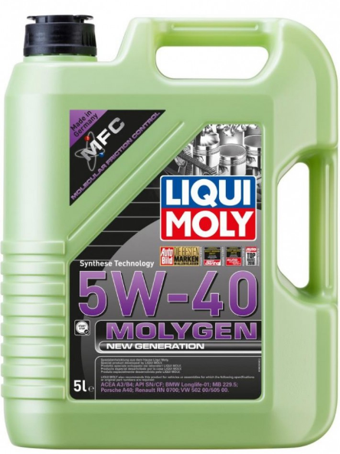 Molygen New Generation 5W-40 ( 5 Litre ) Yeni Üretim Tarihli