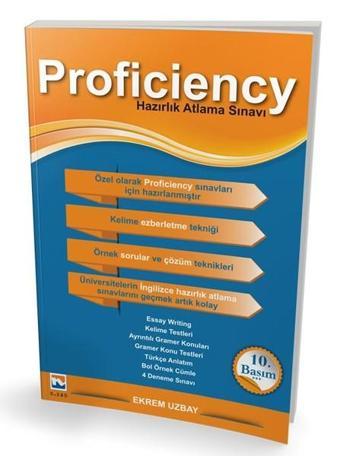 Proficiency-Hazırlık Atlama Sınavı - Ekrem Uzbay - Nisan Kitabevi Yayınları