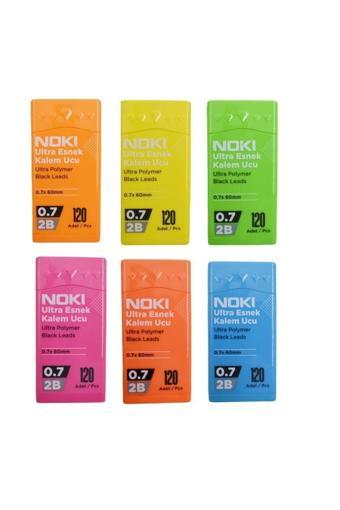 Noki Ultra Esnek 2B 0.7 Kalem Ucu Min 120'Li 6 Tüp