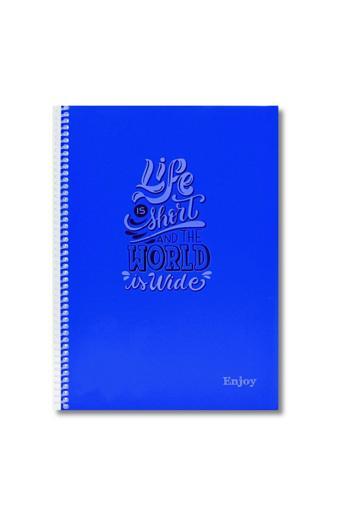 Sim Sim Enjoy A4 72 Yaprak Plastik Kapak Spiralli Defter Kareli