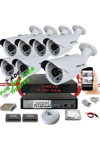 7' li 5 MP 1940P Sensör 6 Megapiksel Sony Lens Metal Kasa IP Güvenlik Kamerası Seti_BS 748IP