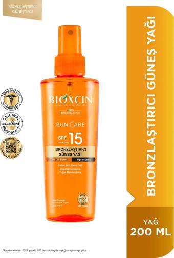 Bioxcin Sun Care Bronzlaştırıcı Yağ Spf15 200 ml