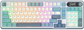 Royal Kludge S98 Light Cloud RGB Kablosuz US Gaming Klavye