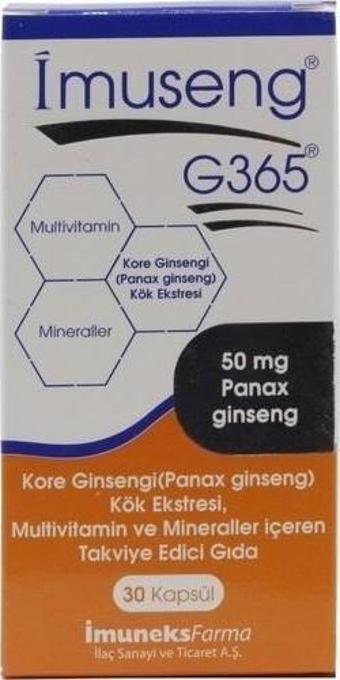 Imuneks Imuseng G365 30 Kapsül