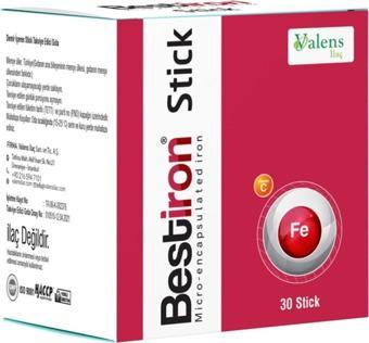 Bestiron Demir Takviye Edici Gıda 30 Stick Saşe