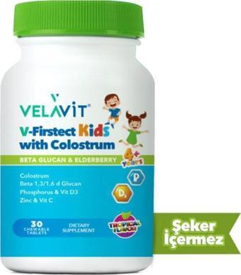 Velavit V-Firstect Kids with Colostrum Takviye Edici Gıda 30 Kapsül