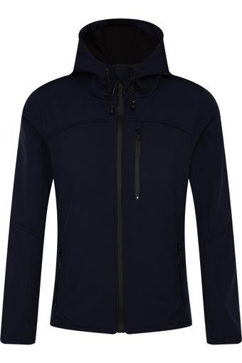 Ghassy Co.Kadın Su Rüzgar Geçirmez Softshell Mavi Spor Mont 