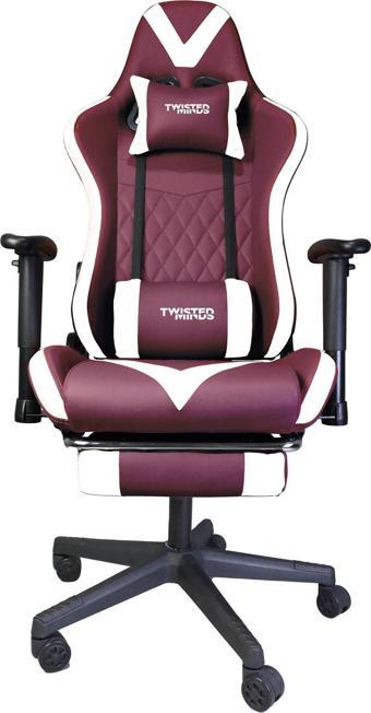 TWISTED MINDS TM8250-WM COMFORT E-SPOR OYUNCU KOLTUĞU - BORDO / BEYAZ