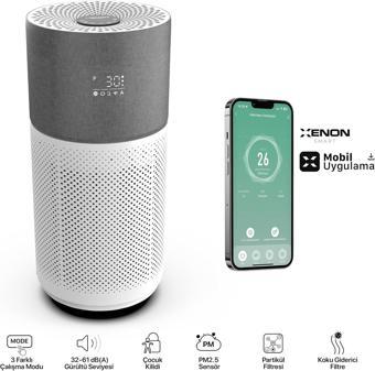 Xenon Smart X7420_M0 Akıllı Hava Temizleyici Gri