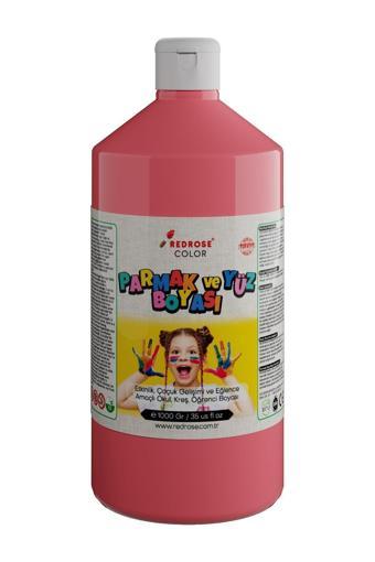 Red Rose Pembe Parmak Boyası 1000Gr, Yıkanabilir, Toksik İçermez, Çocuk Okul Kreş İçin