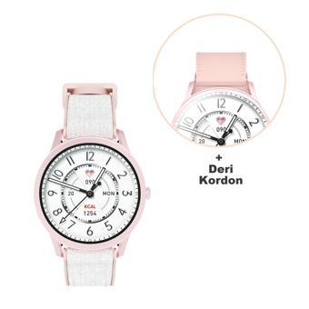Kieslect Lora Pembe Sesli Asistan ve Arama Özellikli Akıllı Saat