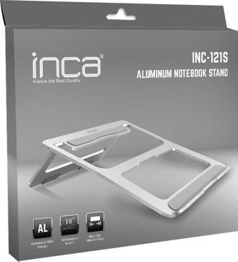 Inca Inc-121s Alimünyum Notebook Standı (Altın Gümüş Rengi)