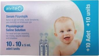 Alvita Serum Fizyolojik 20 Flakon 5 ml