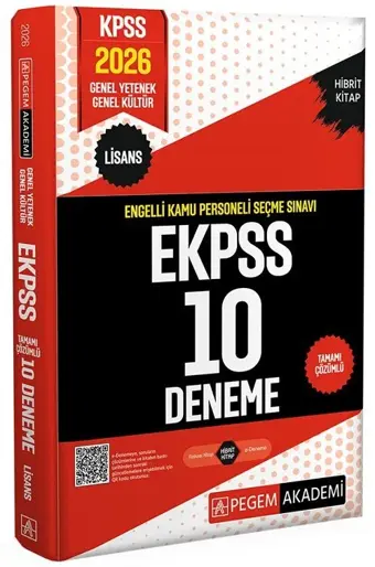 2026 EKPSS 10 Deneme Çözümlü Pegem Akademi Yayınları - Bi bigelio