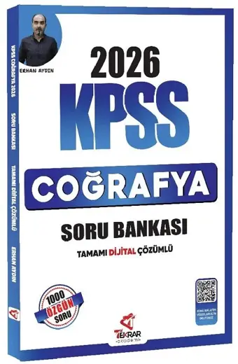 2026 KPSS Coğrafya Soru Bankası Çözümlü - Erhan Aydın Tekrar Akademi Yayınları - Bi bigelio