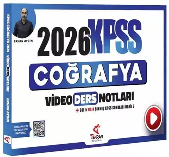 2026 KPSS Coğrafya Video Ders Notları - Erhan Aydın Tekrar Akademi Yayınları - Bi bigelio
