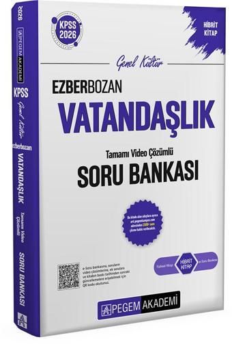2026 KPSS Genel Yetenek Genel Kültür Ezberbozan Vatandaşlık Tamamı Video Çözümlü Soru Bankası Pegem  - Bi bigelio