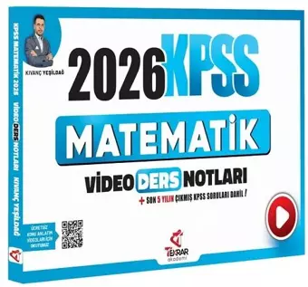 2026 KPSS Matematik Video Ders Notları - Kıvanç Yeşildağ Tekrar Akademi Yayınları - Bi bigelio