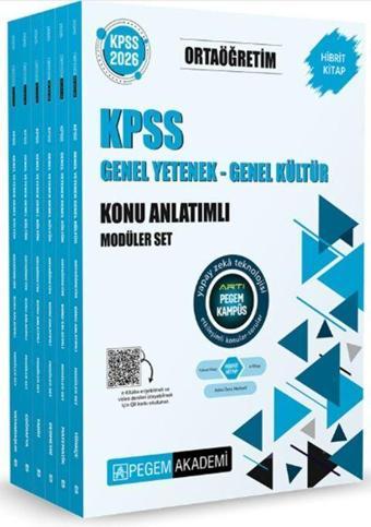 2026 KPSS Ortaöğretim Genel Yetenek Genel Kültür Konu Anlatımlı Modüler Set Pegem Akademi Yayıncılık - Bi bigelio