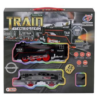 JHX6333 Dumanlı Sesli Işıklı Tren 15 Parça