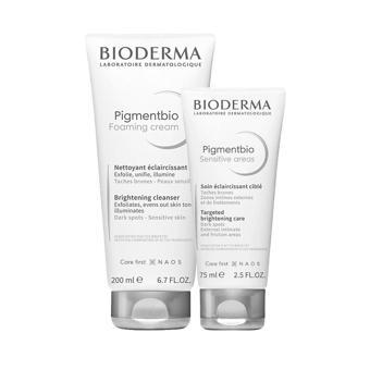 Bioderma Pigmentbio Sensitive Areas 75 ml + Pigmentbio Foaming Cream 200 ml Set