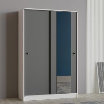 abre vm-300 BEYAZ-ANTRASİT portmanto vestiyer ayakkabılık