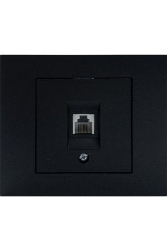 Ovivo Ovivo Grano Siyah Nümeris Telefon Prizi Cat3 Çerçeveli