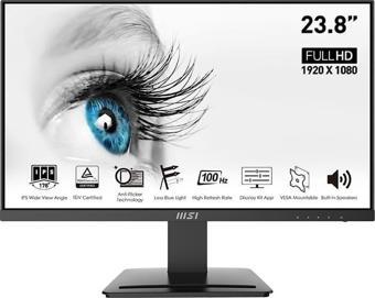 MSI PRO MP243X 23.8 1920x1080 100Hz 1ms (MPRT) HDMI DP IPS Monitör