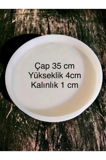 Stonechem Silikon Sehpa&Saat Kalıbı İç Çap 35Cm -İç Yükseklik 4Cm