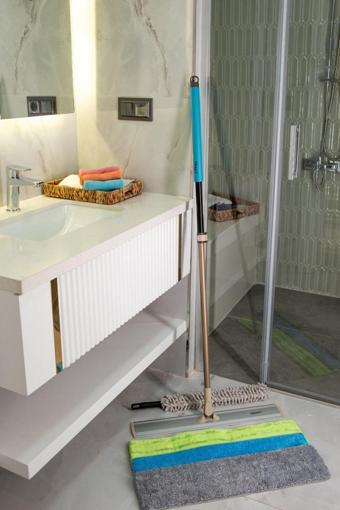 Mop Seti 3'lü Mikrofiber Bez ve Toz Alma Aparatı Paketi