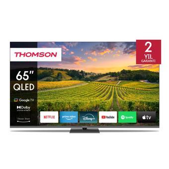 THOMSON 65QG5C14 65" 164 Ekran Uydu Alıcılı 4K Ultra HD Dolby Vision, Dolby Atmos Google QLED TV