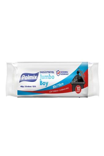 POLMİX JUMBO BOY ÇÖP POŞETİ 80* 110 CM 10 adet A KALİTE