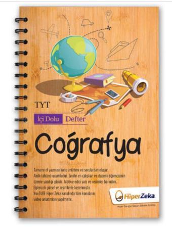 Hiper İçi Dolu Defter TYT Coğrafya - Hiper Zeka