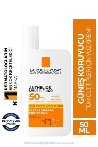 Anthelios Uvmune 400 Fluid Güneş Kremi Spf 50+ 50 Ml