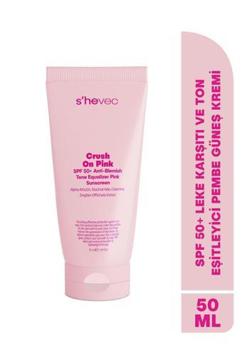 Crush On Pink - SPF 50+ Leke Karşıtı ve Ton Eşitleyici Pembe Güneş Kremi