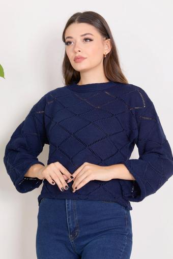 Triko Kazak Lacivert - 23364