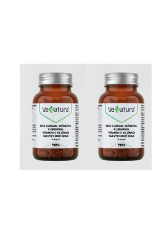 VeNatura Beta Glukan, Ekinezya, Kuşburnu, Vitamin C, Çinko 30 Kapsül 2 Adet