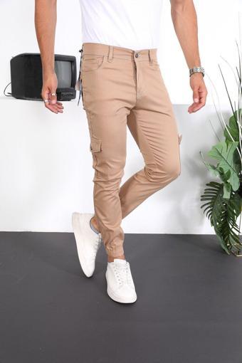 Enzim Jeans Erkek Slim Fit Paça Lastikli Kargo Pantolon