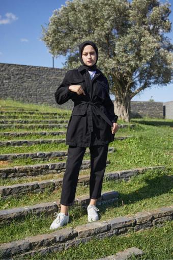 Enzim Jeans Kadın Kot Ceket