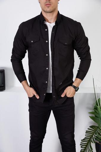 Enzim Jeans Erkek Slim Fit Kot Gömlek