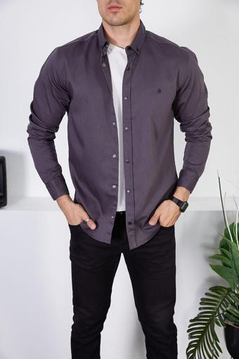 Enzim Jeans Erkek Slim Fit Kot Gömlek