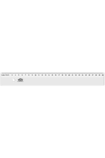 Hatas Geniş Plastik Cetvel (Şeffaf) 30 Cm 00147