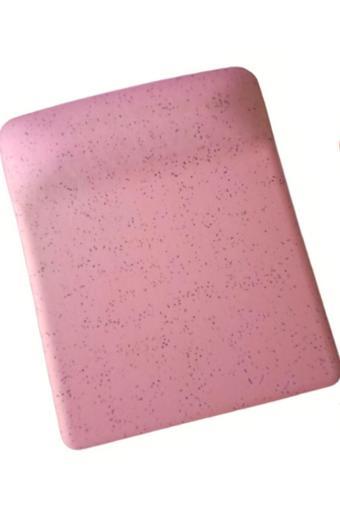 Usin Pembe Kum Desen Bilek Destekli Kaymaz Taban Bilgisayar Notebook Mouse Pad - Bileklikli Maus Ped