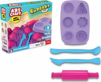 Fen Toys 03624 Dede, Artsand Kap Kek - Cupcake Kum Seti