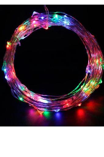 Usin Solar Güneş Enerjili Dış Mekan Peri Şerit Led Rgb Işık Animasyonlu Yılbaşı Gece Aydınlatması 32Mt