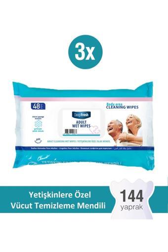 Yetişkin Vücut Temizleme Mendili 3 x 48 Yaprak