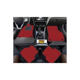 Nissan navara-2006-2013-tkm Kırmızı Halı Siyah Kenar Petek Topuk